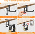 Headphone Hanger Holder Stand - Under Desk Hook with Foldable Space-Saving Aluminum Stand for Gaming PC Accessories