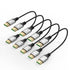 8K Slim HDMI Cables 1.6FT 5-Pack, 48Gbps High-Speed, Short HDMI 2.1 Cord