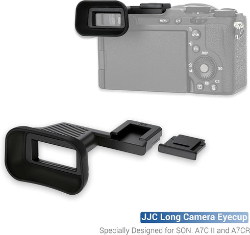 A7C A7CR 7CII 7C 7C A7C) Upgraded II Eyecup Eye Cup with Hot Shoe Cover, Soft Silicon Extended Viewfinder Eyepiece