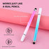 2 in 1 Stylus Pens for Touch Screens,3 Pcs Stylus Pencil with Transparent Disc & Silicone Tip High Sensitivity Stylus Fine Point Stylus Pen Compatible with All Touch Devices