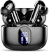 Wireless Earbuds, Bluetooth 5.3 Headphones with Noise Cancelling Mic, IP7 Waterproof, 36H Playtime for Sports, Black
