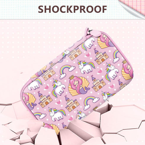 Leayjeen Kids Camera Case for Dylanto/GKTZ/HiMont/CAMCLID/ESOXOFFORE Instant Print Camera, Pink Unicorn (Case Only)