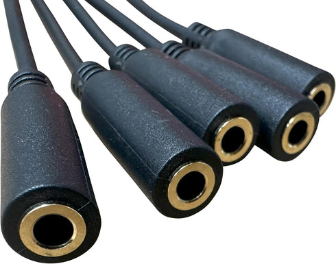 Premium 3.5mm Splitter, Headphone Splitter, Audio Splitter, Aux Splitter, 5 Way Headphone Splitter for Headphones