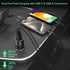 USB C Car Charger 5 Pack, Bangfun 36W Dual 12V USB C & USB A Fast Charging Adapter for iPhone 15/14/13/12 Pro Max,