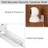 Sumnacon 3PCS Wall Mount Camera Shelf, Metal Small Floating Shelf for Security Cameras and Speakers (White)