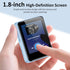 VANSING 32GB MP3 1.8 inch MP3 512GB(Blue) Player for Kids, Portable Small Music Bluetooth Player with Speaker, FM