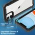 Heavy Duty Drop Protection Case for iPhone 11, with Screen Protector, Rugged Shockproof Tough Cover - Black-C