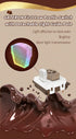 GATERON KS-33 Low Profile Chocolate Keyboard Switches, Tactile 55gf 3 Pin RGB LED for MX Mechanical Keyboard (35PCS)