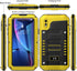 Beasyjoy Metal Case for iPhone XR, Waterproof Heavy Duty with Built-in Screen Protector, Rugged Defender Case (Yellow)