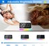 8 JALL Digital Alarm Clock with FM Radio for Bedroom, Colors Night Light with Charging Port, Sleep Sound Machines