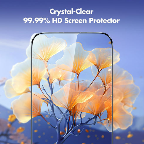 UNBREAKcable 3 Pack Screen Protector for iPhone 16, Military Grade Shatterproof, Easy Installation Tool
