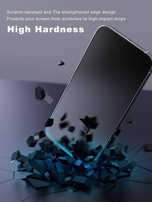2 Pack Matte Screen Protector for iPhone 14 Pro, 6.1 Inch, Anti Fingerprint Anti Glare Tempered Glass, Easy Installation
