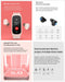 N8 2 in 1 Smartwatch with Earbuds, Smart Bracelet TWS Wireless Bluetooth Headset Combo for Fitness Tracker