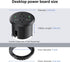 Jgstkcity Grommet 3-inch Hole,40W 2 20W 2 Outlets,4 Desk,6ft Desktop Power Total Fast Charging Station, PD USB C