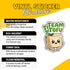 3 Pcs Team Tofu Cute Sticker, Funny Vegan Food Cartoon Design, Vegetarian Vinyl Stickers Die-Cut Waterproof for Laptop
