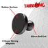 DiabloM6 Magnetic Cell Phone Mount Compatible with iPhone and Android Smartphones - 20mm Attachment Ball - Metal Plate