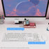 Wireless Keyboard Mouse Combo, 104 Keys Cute White Keyboard with Number Pad & Mouse for Windows, Laptop