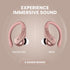 Runner 40 Wireless Earbuds, Secure-Fit for Small Ears, Bluetooth for Women, Light Pink Over the Ear