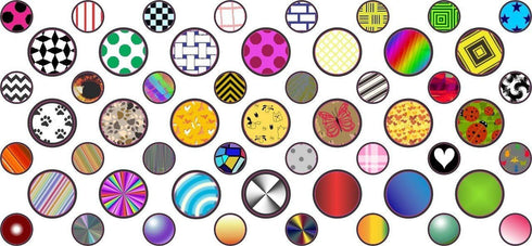 StickerTalk 1 32 0.25 inches 21 0.375 inches Decorated Camera Dots Webcam Covers, Sheet of Stickers at Diameter
