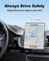 Car Dash Phone Mount with 180° Adjustable Arm for Z Fold 6 5 4 3 2, 360° Rotatable for iPhone 15