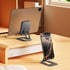 BONERUY Foldable Phone Stand, Compact Aluminum Mini Cell Phone Holder for Desk,Desktop Portable & Adjustable Folding