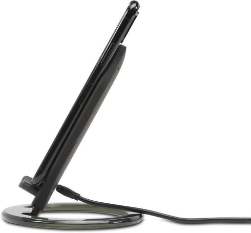 BoxWave Charger for Blackview BV6800 Pro, Wireless QuickCharge Stand, Jet Black