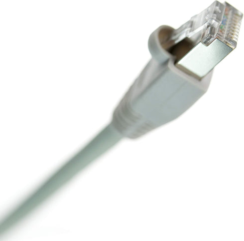 NTW Cat6 Ethernet Cable, Shielded 25 FT, Gray Plated RJ45 Connector, Faster Than Cat5 Cat5e for Modem Router PC