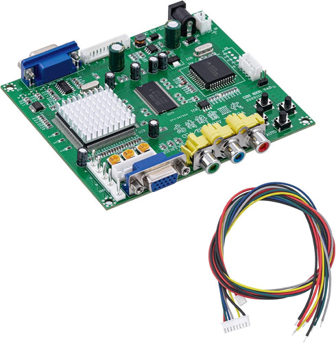 Mcbazel Arcade Game RGB/CGA/EGA to VGA HD Video Output Converter Board for Arcade Monitors