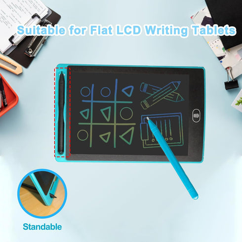 Replacement Stylus Drawing Pen for LCD Writing Tablets - 6 Elastic Lanyards, Colorful Stylus Pen for Kids Drawing