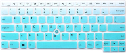 Keyboard Cover for Lenovo Thinkpad X1 Carbon 14" 5th/6th/7th/8th Gen, ThinkPad X1 Yoga 14", T14 T480s (Ombre Mint)