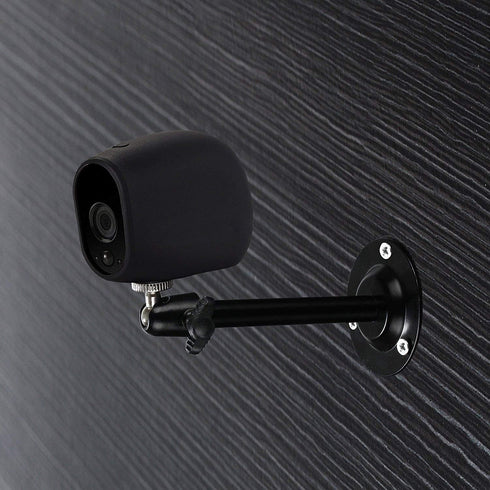 5.5inch Security Camera Wall Mount for Arlo Camera - CCTV Bullet Video Camera Ceiling Mount (4 Packs, Black)