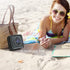 Solar Speaker Portable IPX6 Waterproof Bluetooth Speaker with 15 Hours Playtime, Rich Stereo Bass for Home and Outdoor