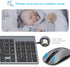 LeadsaiL Wireless Keyboard and Mouse Combo, Compact Silent USB Set for Windows Laptop, Desktop, PC