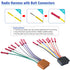 Adapter,16Pin Car Radio Stereo Wiring Harness ISO Radio Wire Harness with Butt Connector Replacement Cable