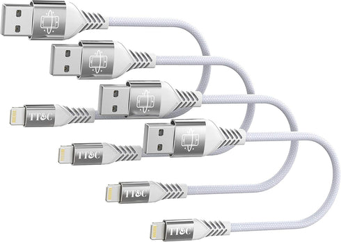 TT&C Short iPhone Lightning Cable 6 inch Charger Sync Data Cord for iPhone 14/13/12/11/Xs/Xs Max/Xr/X/8 Plus/iPad
