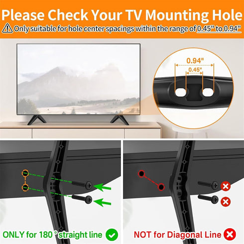 YWLUUOO TL28 32/40 43/49 65inch 55s453 Replacement Televisions Stand with Antislip Pad, Fit Multiple Models for / /