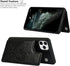 iCoverCase Wallet Phone Case for iPhone 11 Pro Max, RFID Blocking Card Holder, Embossed PU Leather with Wrist Strap
