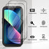 Military Grade iPhone 13 Case with 2 Pack Screen Protector - Rugged Full Body Protection for Men & Women (Black)