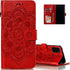 Galaxy S20 FE 5G Case, Flip Premium Wallet Phone Case, PU Leather Mandala Embossed Shockproof Cover with Kickstand