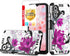 TJS Hybrid Shockproof Case for Boost Mobile Celero 5G 2024 (3rd Version), Metallic Brush Finish with Tempered Glass