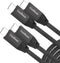 UseBean 2Pack USB C to USB C Cable 1.5FT, 100W 3.2 Gen 2X2 20Gbps Data Cable, 4K Video, Type-C PD Fast Charging for