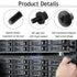 50-Pack M6 x 16mm Computer Rack Mount Cage Screws, Nuts & Washers for Rack Mount Server Cabinet, Black