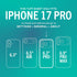 17 2-Pack 9H 17 Smartish iPhone Pro Screen Protector - Tempered Glass Screen Protectors - Tuff Sheet - Easy Install