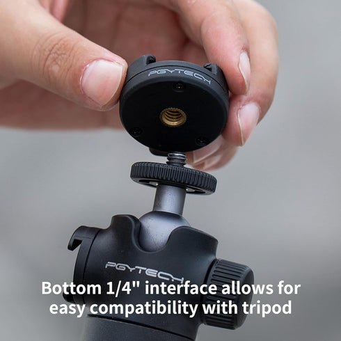 PGYTECH CapLock Quick Release Set for DJI OSMO Action 4/3, GoPro Hero 12/11/10, Action Cameras and Smartphones