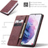 Kowauri Flip Case for Galaxy S21, Leather Wallet Case with Card Slot & Magnetic Closure for Samsung Galaxy S21 5G (Wine