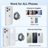 360 Ultra-Light Dual Sided Magnetic Phone Holder,Car Mount, Rotation Finger Ring Holder,Foldable Magnetic Cell Phone