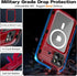 iPhone 15 Waterproof Case Compatible with MagSafe - Metal Heavy Duty IP68 Underwater Case, Red