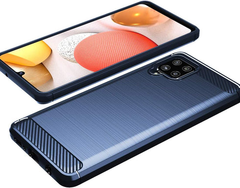 Osophter for Galaxy A42 5G Case, Samsung M42 5G Shock-Absorption Flexible TPU Rubber Protective Cover (Navy Blue)
