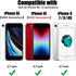 NGB iPhone SE (3rd 2022 & 2nd Gen 2020)/iPhone 8/7/6/6S Case, Pink/Aqua Glitter Liquid Cover with Screen Protector &
