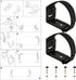 TXEsign Soundbar Wall Mount for JBL, Bose, Samsung, Vizio, Sony Sound bar with Hook and Loop Straps Metal Sound Bar